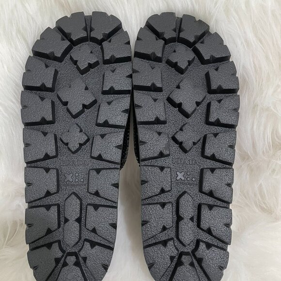 Prada Black Sequin White Logo Slide Sandal - Picture 8 of 12